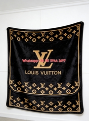LV Classic Monogram Blanket Luxury LV Flannel Throw 049